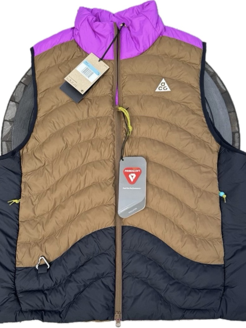 Nike ACG Lava Flow Therma-Fit ADV Vest Brown/Pink/Black HV0605-551 Men’s Size M